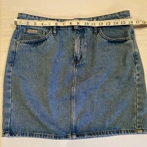 Calvin Klein vintage denim mini skirt